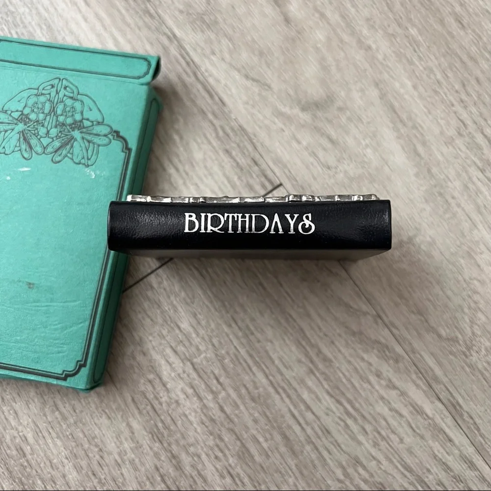 English Pewter Birthday Book NIB